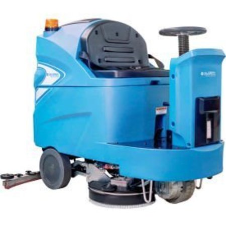 GLOBAL EQUIPMENT Global Industrial„¢ Auto Ride-On Floor Scrubber, 34" Cleaning Path T150/85 R